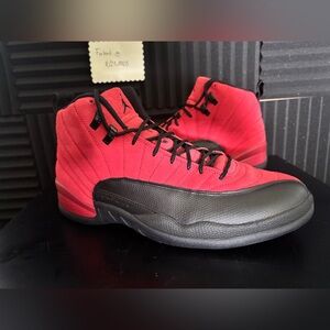 Nike Air Jordan 12 Reverse Bred Retro Men's Basketball Shoes - Red/Black